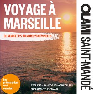 Préinscription voyage Marseille