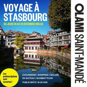 Préinscription Voyage Strasbourg