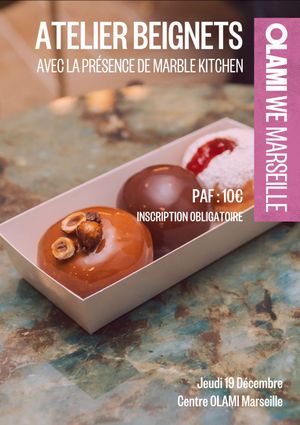 Atelier beignets avec Marble Kitchen