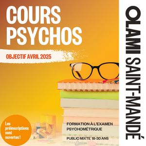 Préinscription Cours Psychométrique