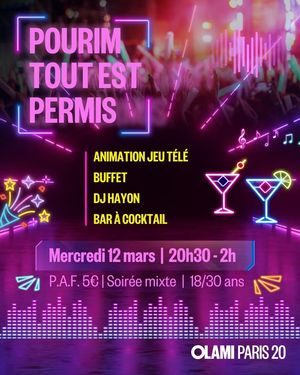 Soirée Pourim 2k25