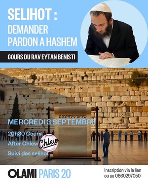 Cours Rav Benisti