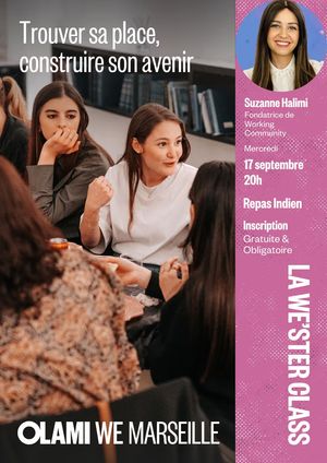 La WE'ster class : Suzanne Halimi / trouver sa place, construire son avenir