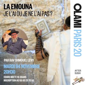 Cours By Rav Shmouel Levy