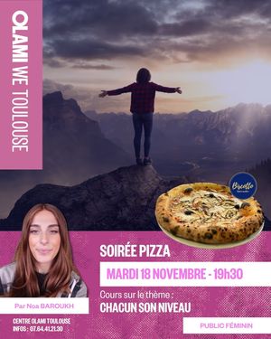 Soirée Pizza entre filles Olami WE