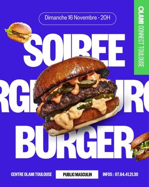 Soirée Burger entre Garcons - Connect