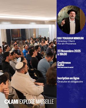 Conférence EXPLORE Rav Yohanan MIMOUNI