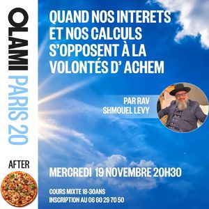 Cours By Rav Shmouel Levy