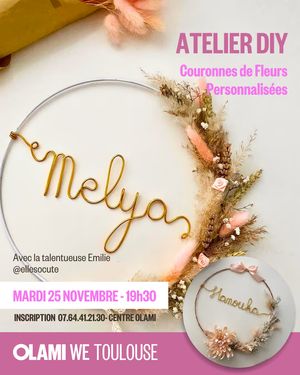 OLAMI WE - ATELIER DIY - COURONNE DE FLEURS