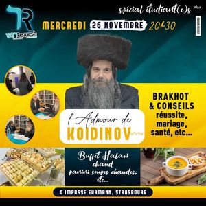 L'Admour de Koidinov à Strasbourg