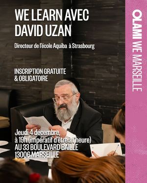 WE conference de Rav UZAN David