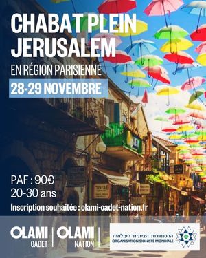 Chabat plein Jerusalem - en région parisienne
