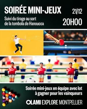 Hanoucca + Soirée Mini-Jeux