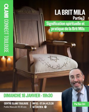 COURS OLAMI CONNECT - BRIT MILA PARTIE 3  | Signification Spirituelle et pratique de la Brit Mila