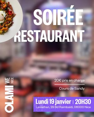 Soirée restaurant