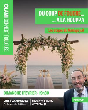 Du coup de foudre à la houppa - cours garcons Olami connect