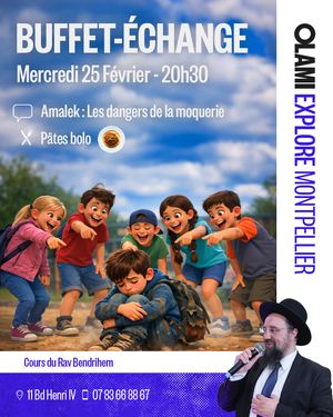 Buffet Échange du 25 Février avec Rav Bendrihem