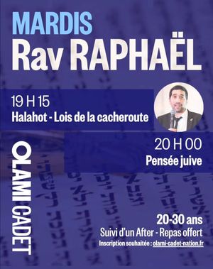 Les lois de la cacherout avec Rav Raphael