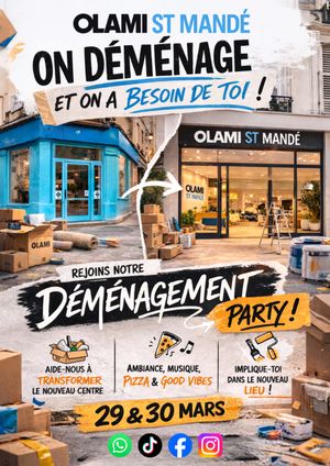 Déménagement Party - Olami St-Mandé