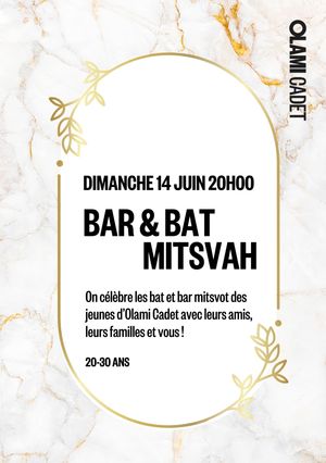 Soirée Bat & Bar Mitsvah !