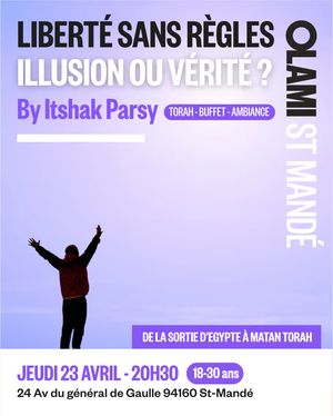 Liberté sans règles illusion ou vérité ? by Itshak Parsy